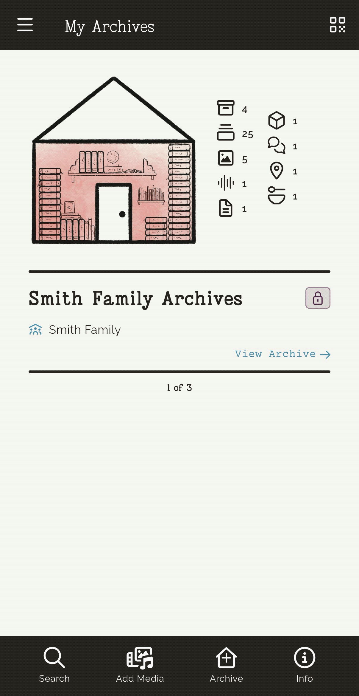 Archive organization flow